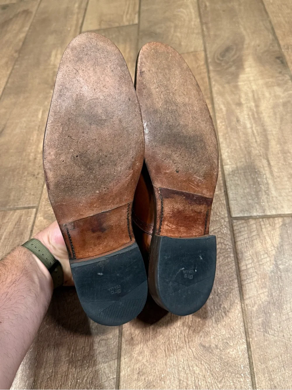 Allen Edmonds Dress Shoes Mens Size 9.5 B Evanston Brown Oxford